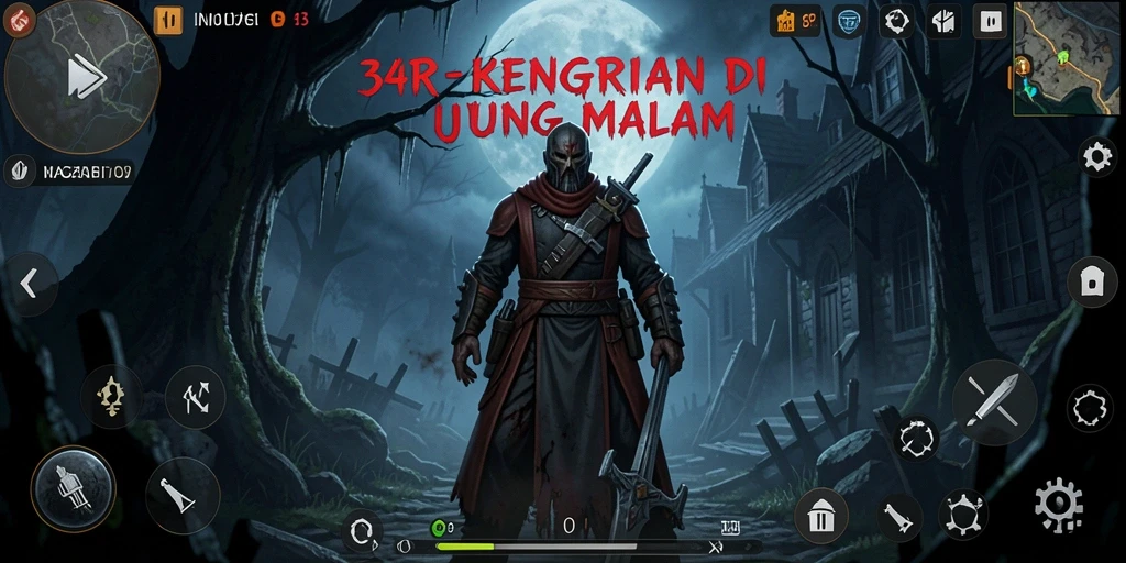 Tampak gameplay menegangkan 34R di lokasi angker.