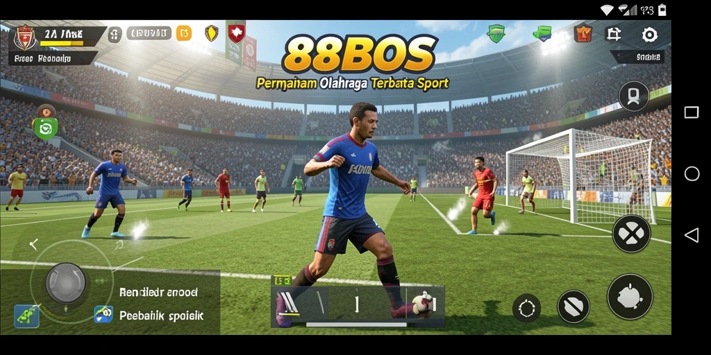 Screenshot utama 88BOS menampilkan aksi gameplay olahraga yang seru.