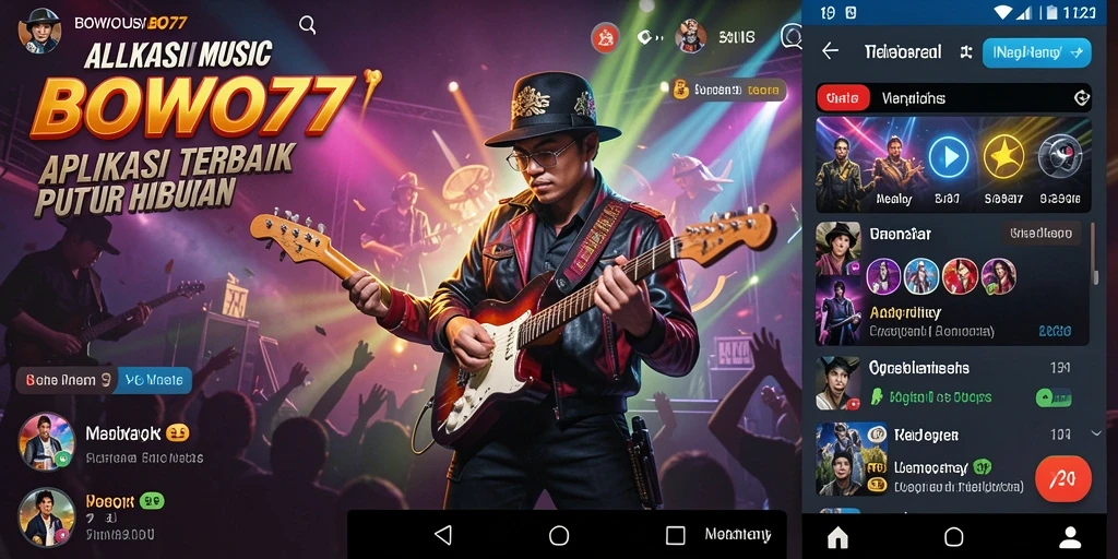 Tangkapan layar BOWO77 menampilkan pengalaman bermain musik yang interaktif.