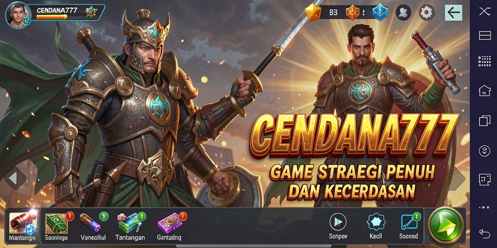 Screenshot CENDANA777 menampilkan momen strategis seru dalam permainan.