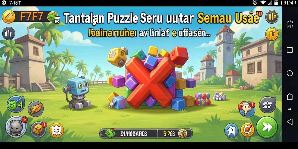 Tampilan menarik dari gameplay F7F7 yang menantang.