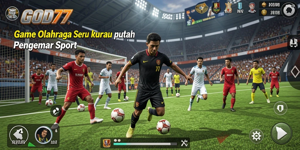 Tampilan gameplay seru di GOD77 dengan berbagai olahraga.