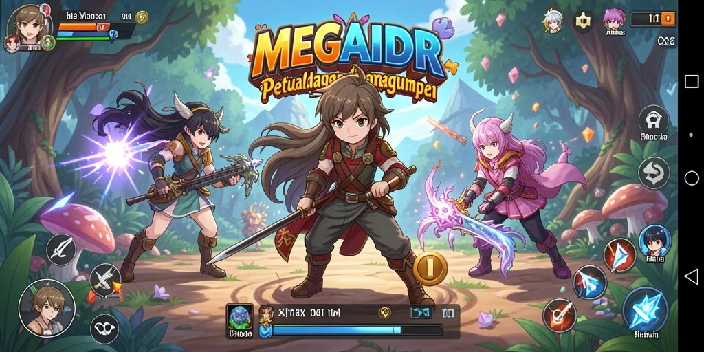 Tampilan gameplay MEGAIDR yang memukau dan mengasyikkan.