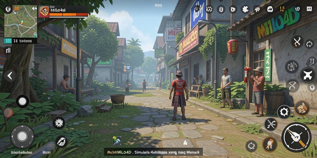 Screenshot menunjukkan momen seru gameplay di MILO4D.