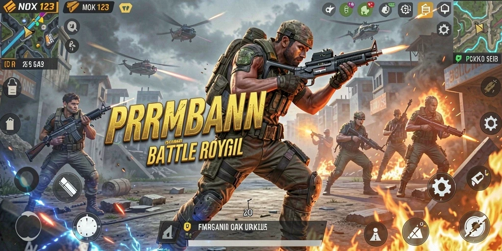 Tampilan gameplay seru di arena NOX123 dengan pemain beraksi.