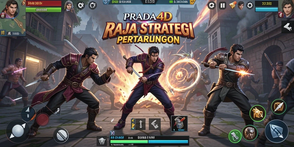 Tampilan visual yang menawan dari gameplay strategi PRADA4D.