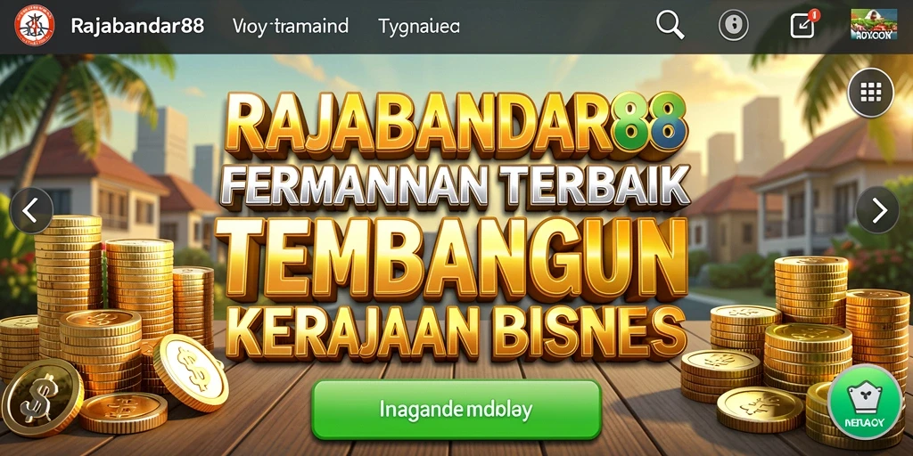 Tampilan gameplay RAJABANDAR88 yang menegangkan dan penuh strategi.