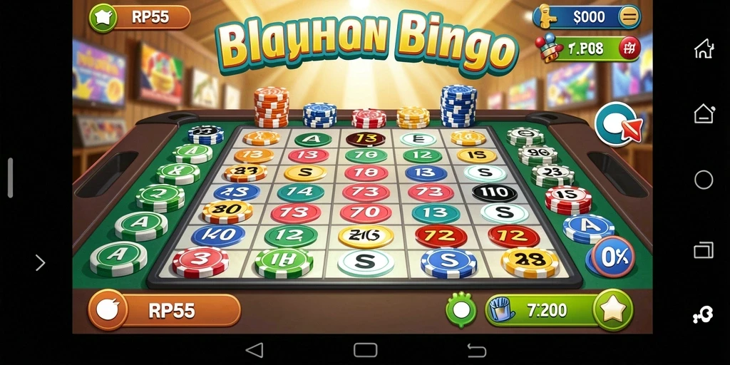 Tampilan gameplay Bingo yang seru di RP55.