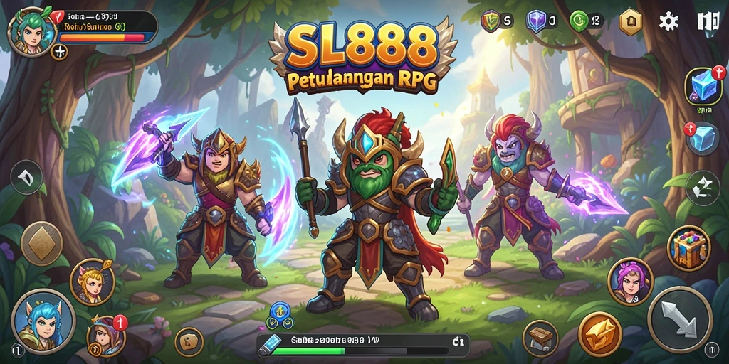 Tampilan menarik dari gameplay RPG SL888 yang penuh aksi.