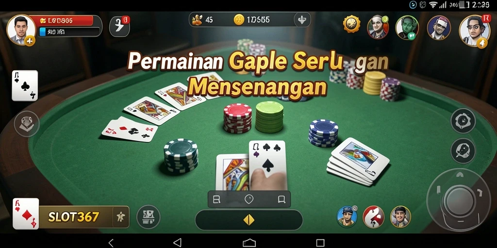 Tampilan gameplay menarik dari SLOT367 dengan suasana permainan Gaple.