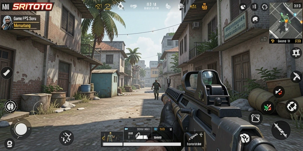 Screenshot gameplay SRITOTO yang menunjukkan aksi tembak-menembak seru.