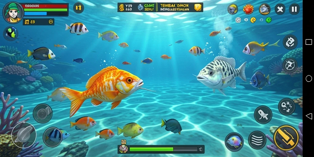 Gameplay seru Y89 dengan aksi menembak ikan yang menegangkan.