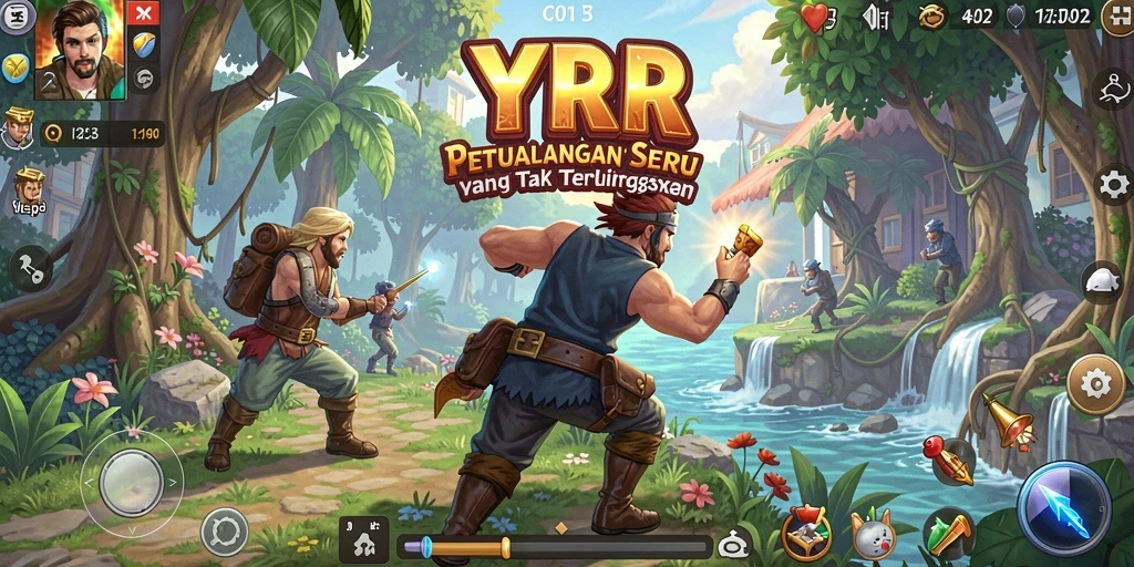 Tampilan gameplay YYRR yang menantang di dunia petualangan.